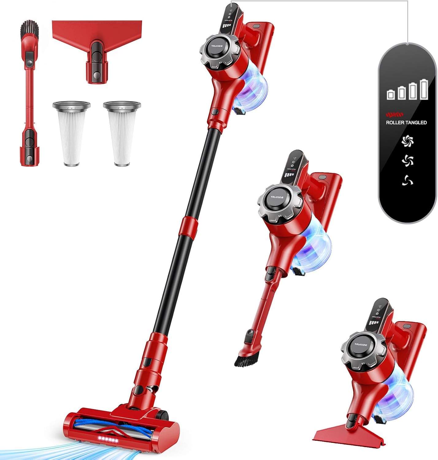 Trucozie standing vacuum Red